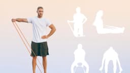 12 ejercicios con banda elástica para fortalecer la parte inferior del cuerpo