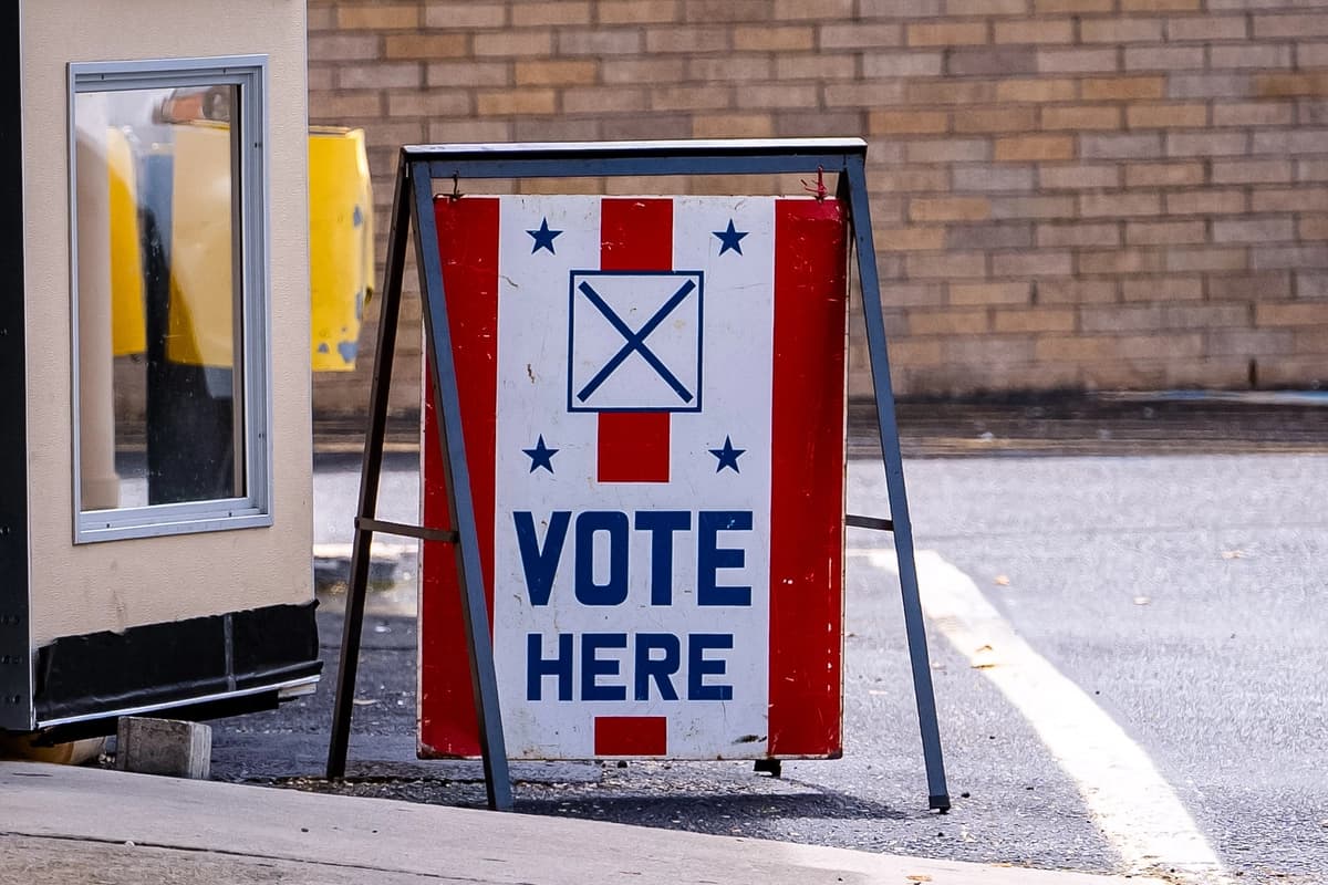 Un centro de votación durante las elecciones primarias en Cape May, Nueva Jersey, el 4 de junio de 2024. (Madalina Vasiliu/The Epoch Times)