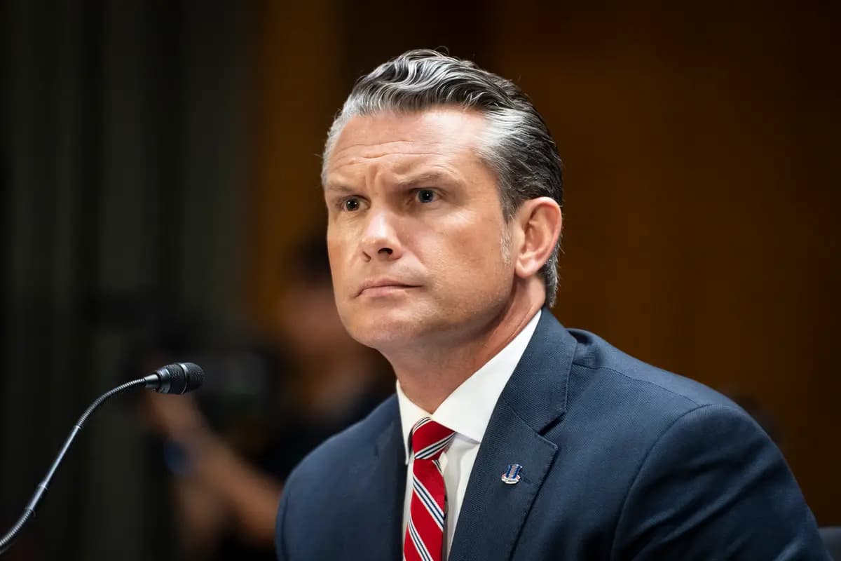 <em>El secretario de Guerra, Pete Hegseth, testifica ante el Comité de Asignaciones del Senado en Washington el 21 de julio de 2026. (Madalina Kilroy/The Epoch Times).</em>