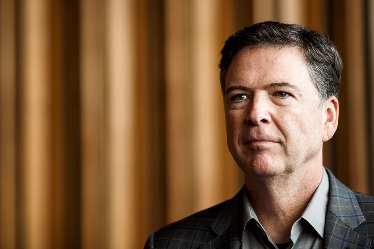 El exdirector del FBI James Comey en Berlín, Alemania, el 19 de junio de 2018. (Carsten Koall/Getty Images)
