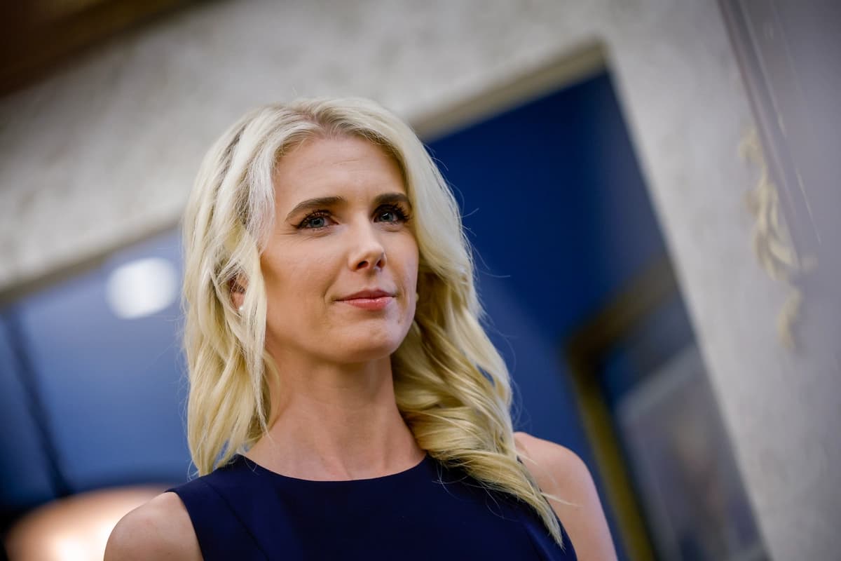 La asesora de la Casa Blanca, Natalie Harp, en la Casa Blanca en Washington el 31 de agosto de 2026. (Kevin Dietsch/Getty Images).