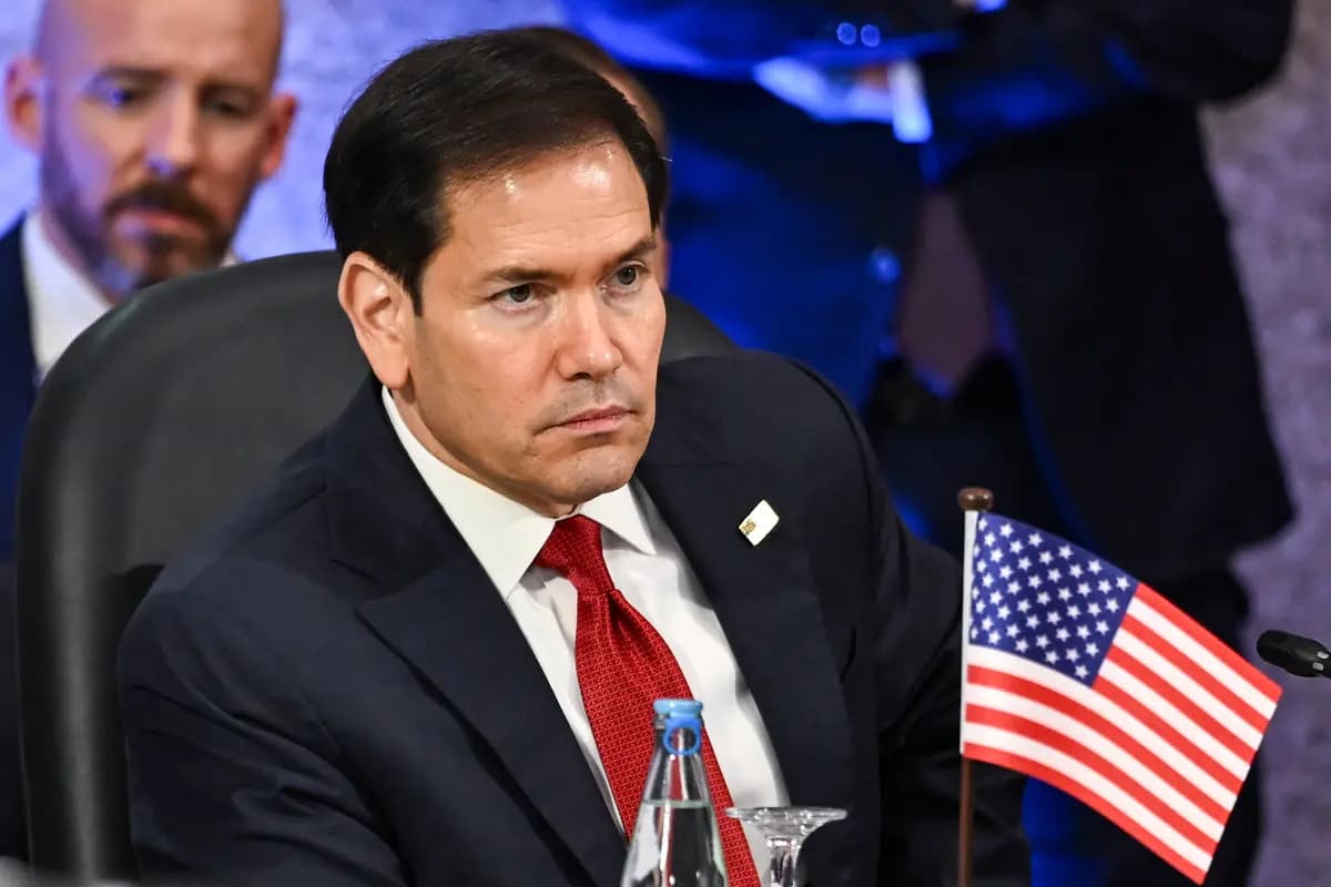 El secretario de Estado de EE. UU., Marco Rubio, en Pasay, Gran Manila, Filipinas, el 23 de julio de 2026. (Brendan Smialowski/vía AP).