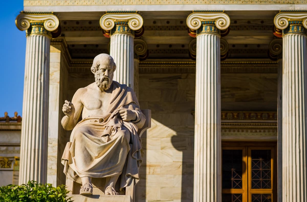 Una estatua del filósofo griego Platón en esta foto de archivo. (Richard Panasevich/Shutterstock)