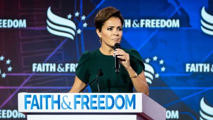Kari Lake habla en la Conferencia Road to Majority 2024 en Washington el 21 de junio de 2024. (Madalina Vasiliu/The Epoch Times)