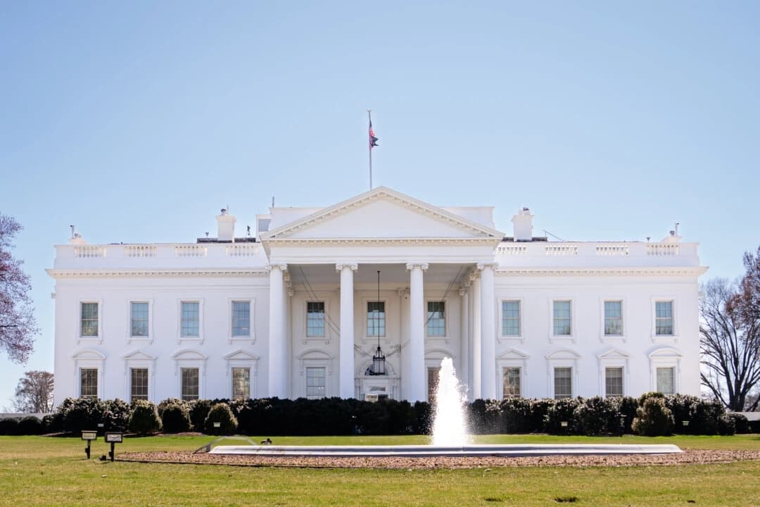 La Casa Blanca en Washington el 11 de marzo de 2025. (Madalina Vasiliu/The Epoch Times)