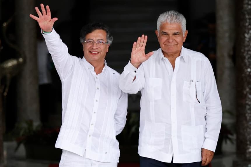 Mulino recibe a Petro en Panamá para tratar temas como la migración y el narcotráfico