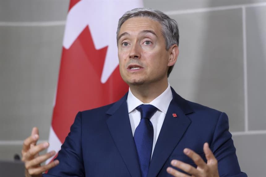 Foto de archivo del ministro de Finanzas de Canadá Francois-Philippe Champagne. (EFE/Anthony Anex)
