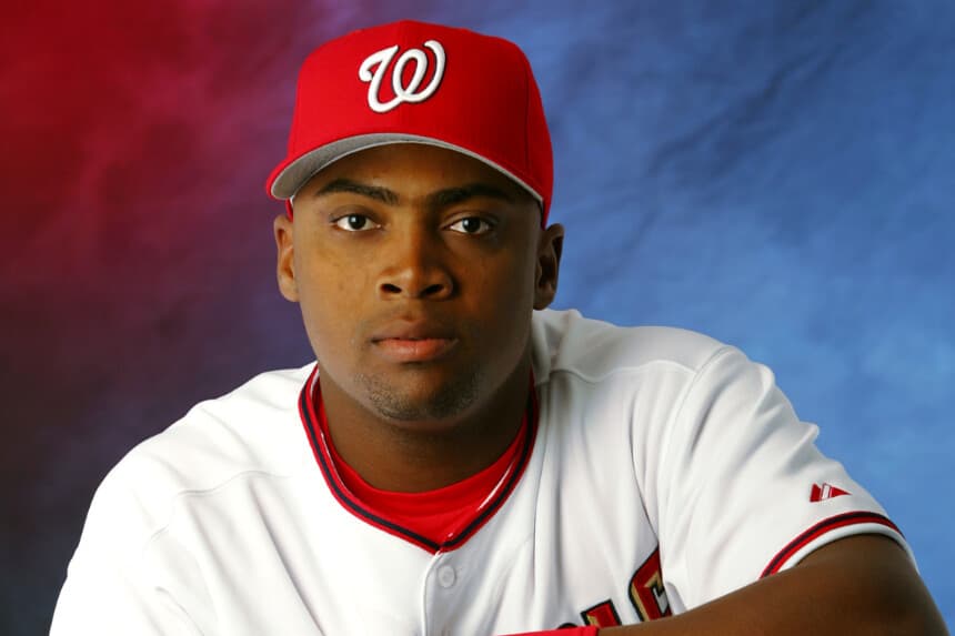 Tony Blanco posa para un retrato durante el Día de la Fotografía de los Washington Nationals en el Space Coast Stadium de Viera, Florida, el 27 de febrero de 2006. (Jamie Squire/Getty Images).