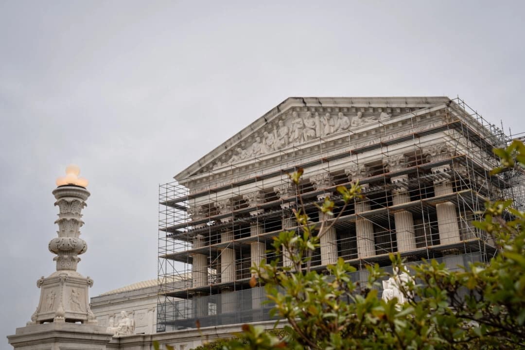 La Corte Suprema de EE. UU. en Washington el 3 de abril de 2025. (Madalina Vasiliu/The Epoch Times)