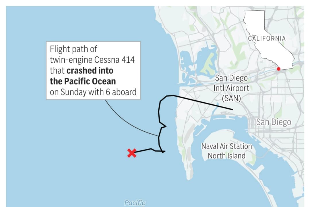 Mueren seis personas al estrellarse avioneta frente a la costa de San Diego