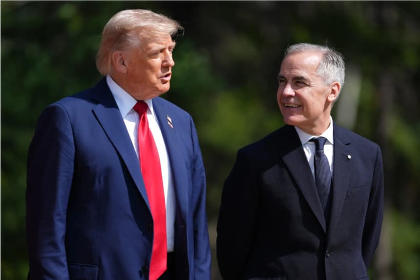 Lo que Carney le dice públicamente a Trump en el primer día de la cumbre del G7