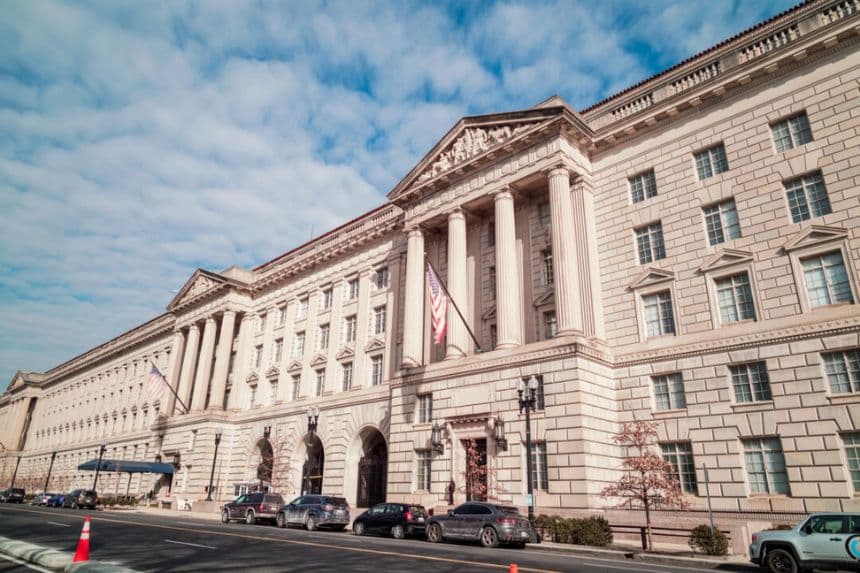 El edificio del Departamento de Comercio en Washington, D.C. (Peter Silverman/Shutterstoc)