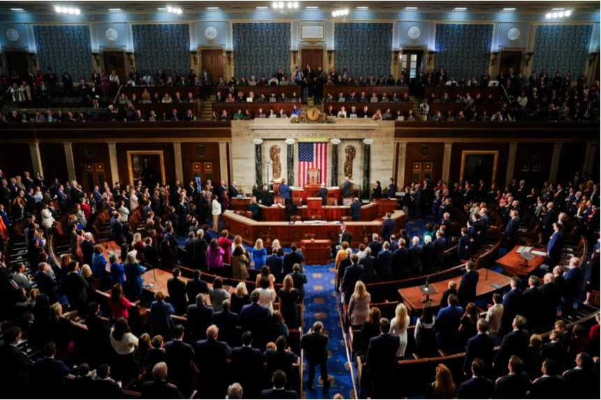 La Cámara de Representantes de los Estados Unidos se reúne para la primera sesión del 119.º Congreso en Washington el 3 de enero de 2025. (Madalina Vasiliu/The Epoch Times)