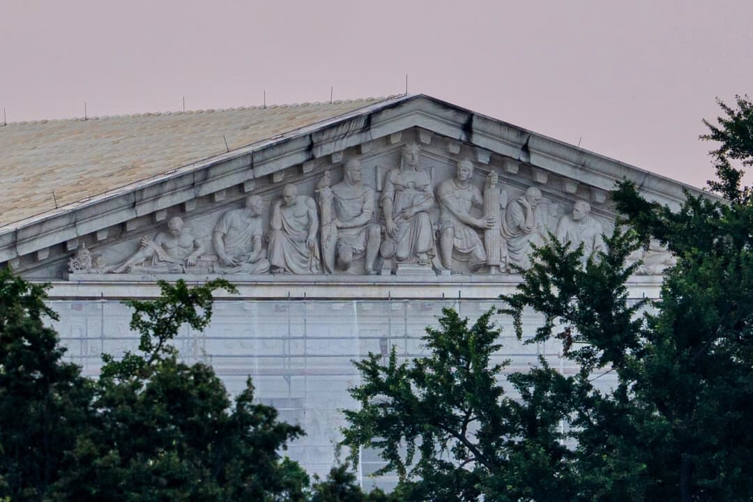 La Corte Suprema de Estados Unidos en Washington, el 1 de julio de 2025. (Madalina Kilroy/The Epoch Times)
