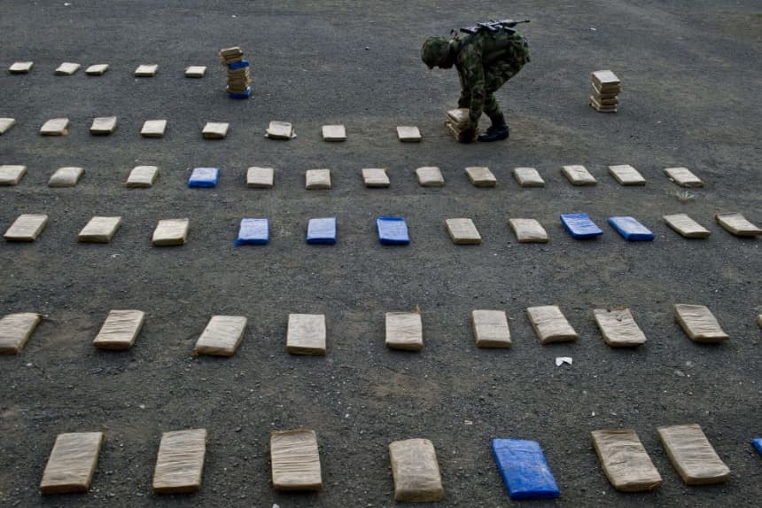 Incautan en Colombia más de media tonelada de marihuana de las disidencias de las FARC