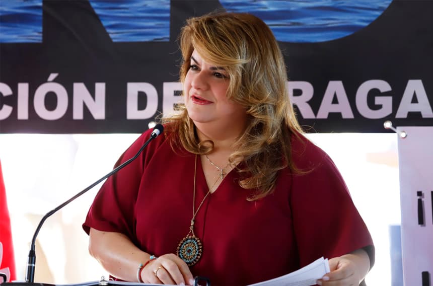 Foto de archivo de la gobernadora de Puerto Rico, Jenniffer González. (EFE/Thais Llorca)