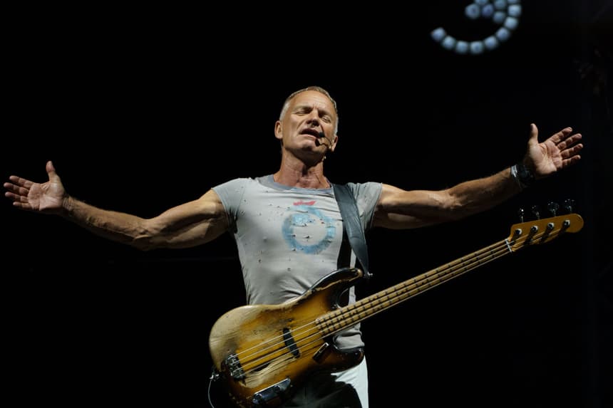 Foto archivo. El cantante británico Gordon Sumner "Sting" durante el concierto que ofrece este sábado en el estadio municipal de Adeje (Tenerife) dentro de su gira mundial "My Songs 2023". (EFE/Ramón de la Rocha)