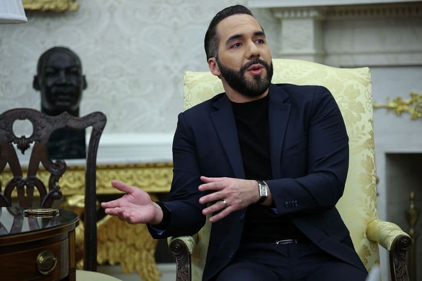 Presidente de El Salvador Nayib Bukele (Win McNamee/Getty Images)