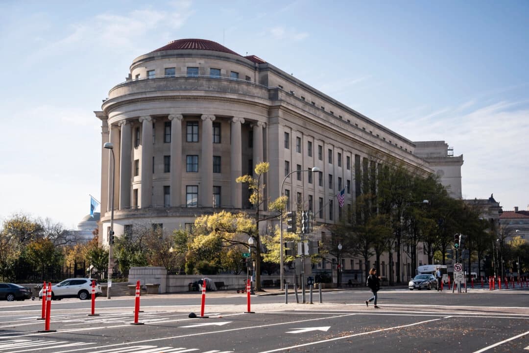 La Comisión Federal de Comercio (FTC) en Washington, el 18 de noviembre de 2024. (Madalina Vasiliu/The Epoch Times)
