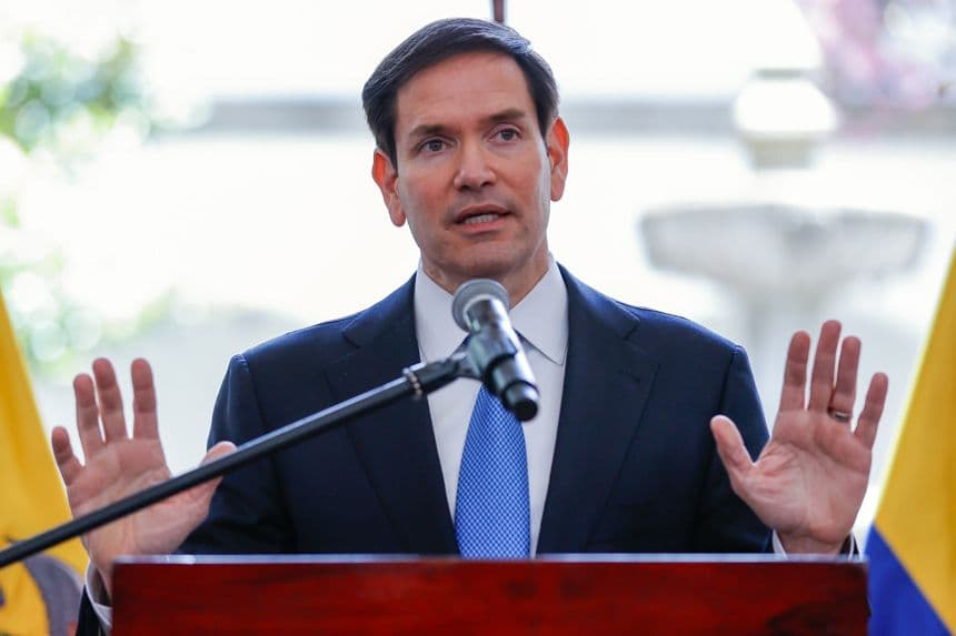 Fotografía de archivo del 4 secretario de Estado de los Estados Unidos, Marco Rubio. (EFE/ José Jácome)