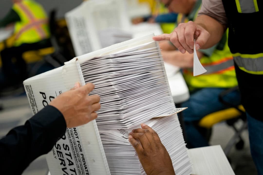 Boletas electorales en Raleigh, Carolina del Norte, en una fotografía de archivo. (Allison Joyce/Getty Images).