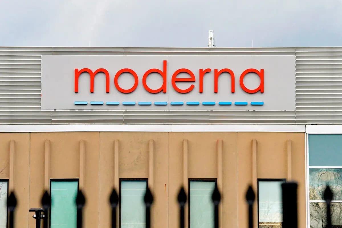 El campus de Moderna en Norwood, Massachusetts, el 2 de diciembre de 2020. (Joseph Prezioso/AFP vía Getty Images)