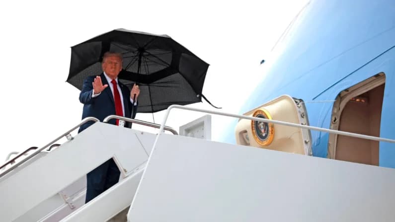 Hamas podría liberar a los rehenes "un poco antes de lo previsto", dijo Trump de camino a Israel