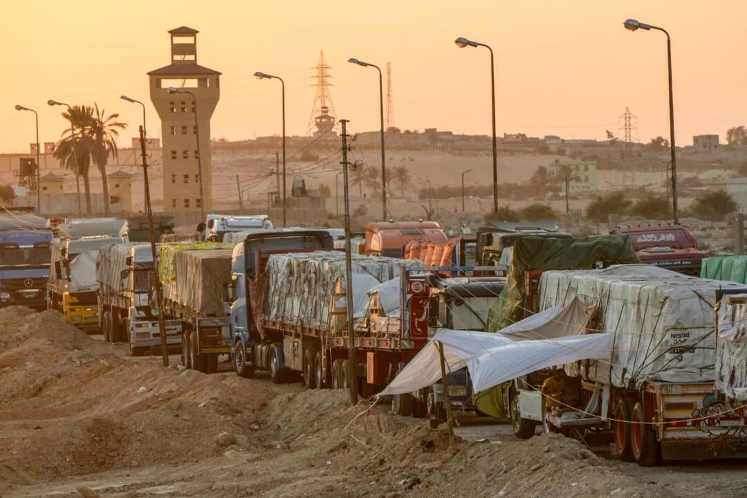 El paso fronterizo entre Egipto y Gaza, en Rafah, Egipto, el 9 de septiembre de 2024. (Amr Nabil/AP Photo)