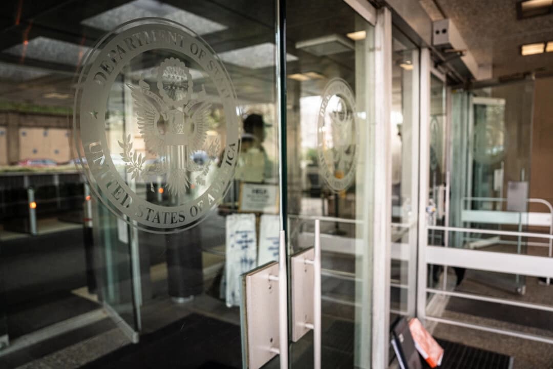 El Departamento de Estado en Washington el 28 de marzo de 2025. (Madalina Vasiliu/The Epoch Times)
