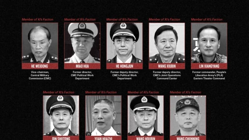 El PCCh expulsa a nueve líderes militares cercanos a Xi antes de una reunión clave