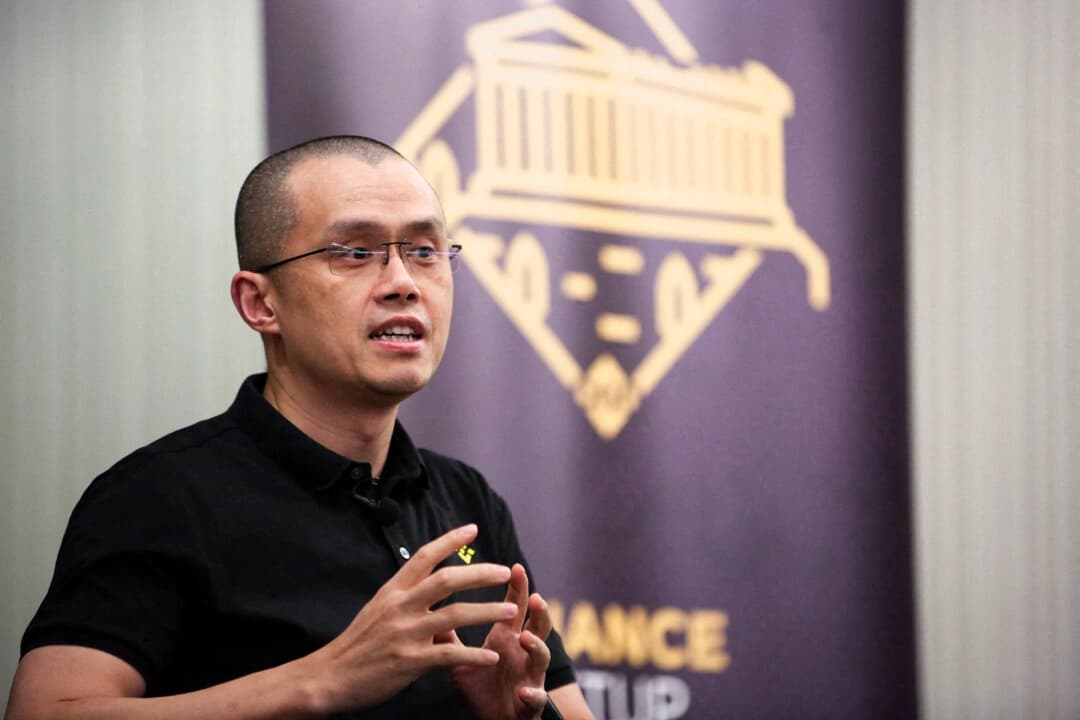 Zhao Changpeng, fundador y antiguo director ejecutivo de Binance, habla durante un evento en Atenas, Grecia, el 25 de noviembre de 2022. (Costas Baltas /Foto de archivo/ Reuters).