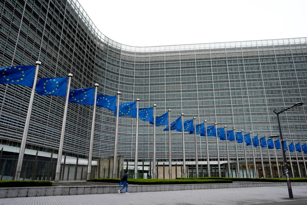 Sede de la UE en Bruselas el 5 de abril de 2024. (Virginia Mayo/The Canadian Press/AP)