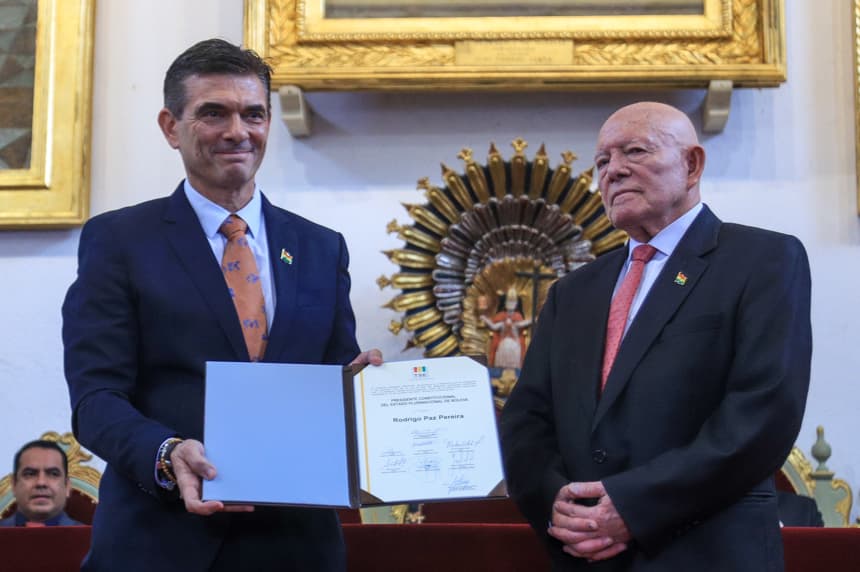 Rodrigo Paz será investido presidente de Bolivia