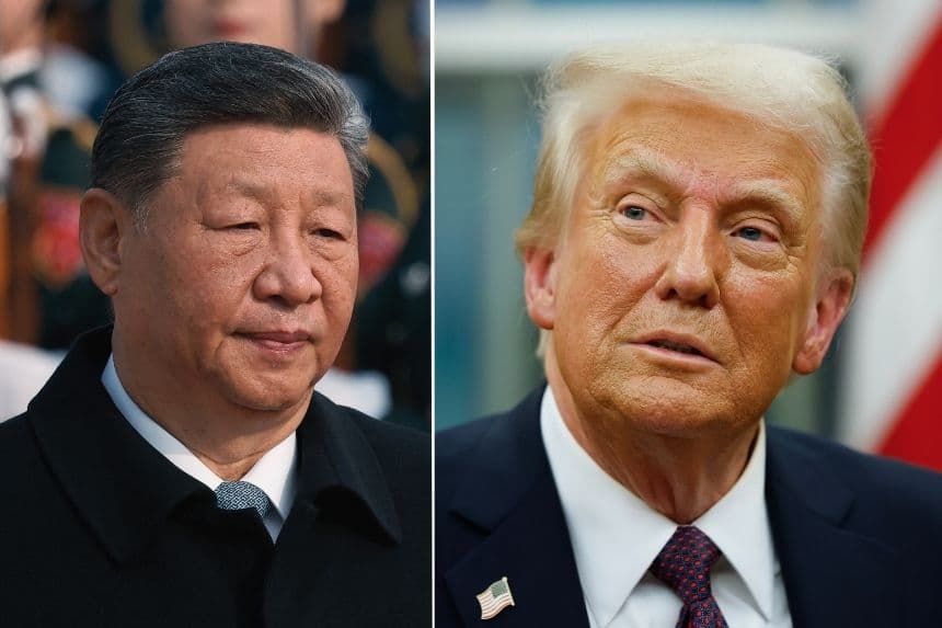 Líder chino Xi Jinping (MAXIM SHEMETOV/POOL/AFP via Getty Images) Presidente de Estados Unidos Donald Trump (Anna Moneymaker/Getty Images)