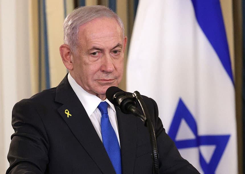 El primer ministro israelí, Benjamin Netanyahu, participa en una conferencia de prensa conjunta con el presidente de Estados Unidos, Donald Trump, en el Comedor de Estado de la Casa Blanca, en Washington, DC., el 29 de septiembre de 2025. (Alex Wong/Getty Images)