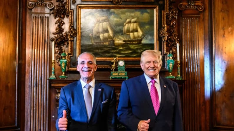 Trump se reúne con el presidente hondureño Nasry Asfura en Florida