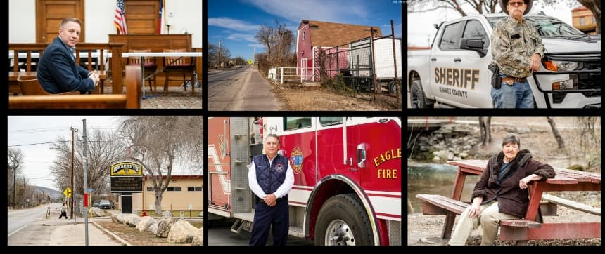 Lugareños de Brackettville. (Samira Bouaou; Charlotte Cuthbertson/The Epoch Times)