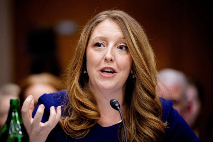 Dr. Casey Means en Washington el 25 de febrero de 2026. (Andrew Harnik/Getty Images)