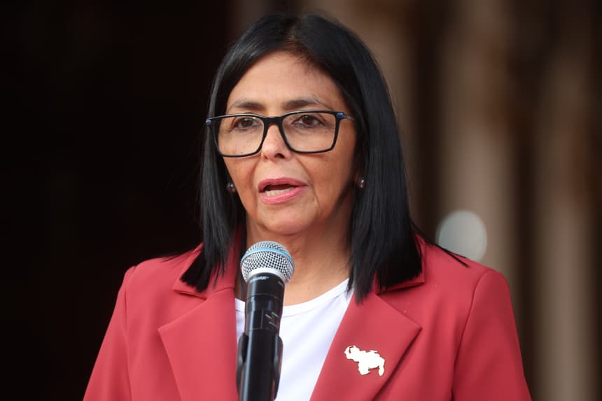 La presidenta encargada de Venezuela, Delcy Rodríguez, en una foto de archivo. (EFE/ Miguel Gutiérrez)
