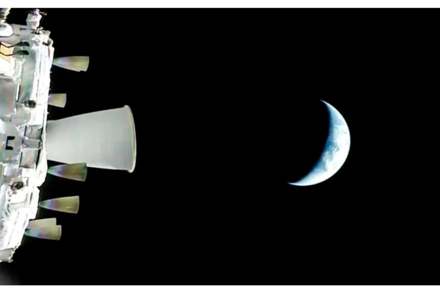 Una vista de la Tierra desde la nave espacial Orión de la NASA mientras orbita sobre el planeta durante el vuelo de prueba Artemis II, el 2 de abril de 2026. (NASA vía AP).