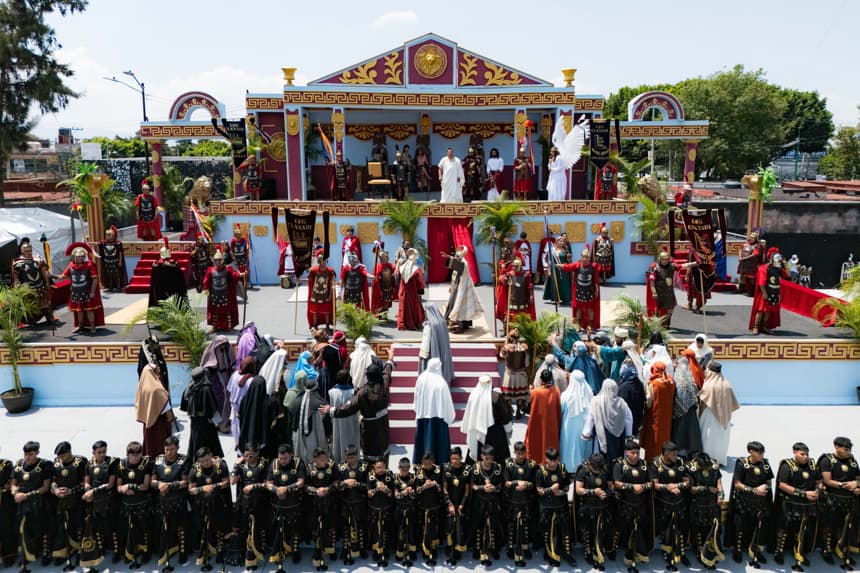 Viacrucis de Iztapalapa en su representación 183 y primera desde el reconocimiento de la Unesco
