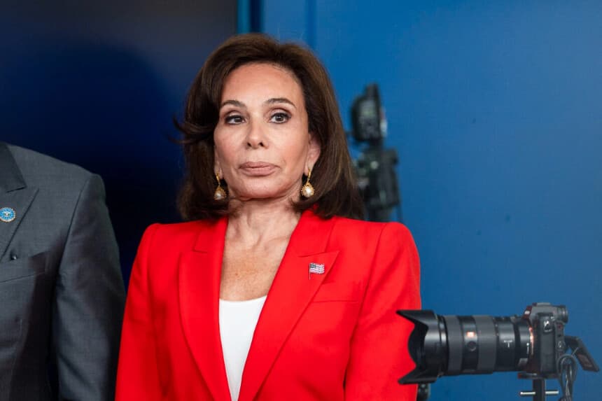 La fiscal federal del Distrito de Columbia, Jeanine Pirro, interviene durante una rueda de prensa celebrada en la Casa Blanca, en Washington, el 11 de agosto de 2025. (Madalina Kilroy/The Epoch Times).