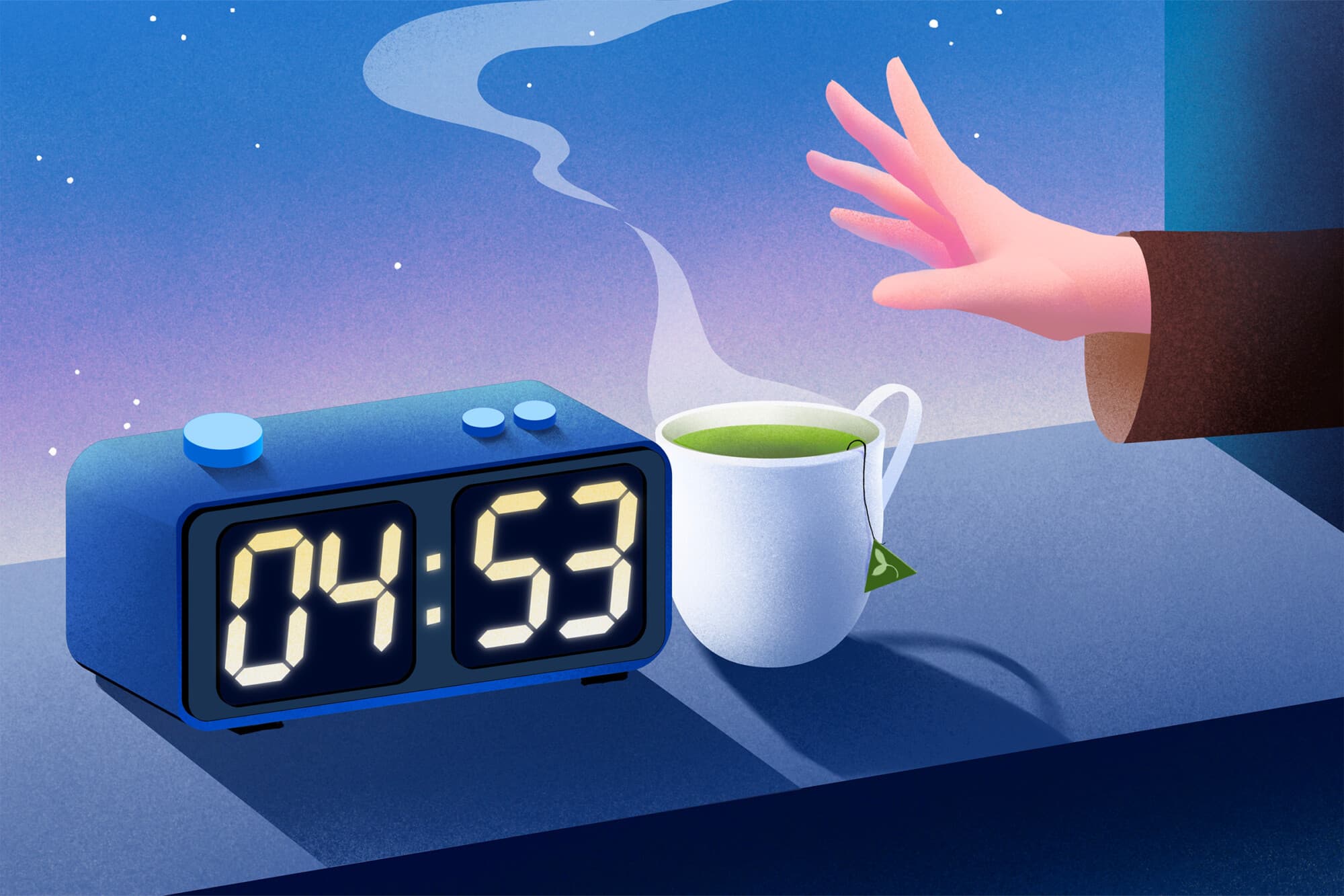 Lo que sucedió cuando intenté despertarme a las 5 am durante 30 días. (Ilustración de Lumi Liu).