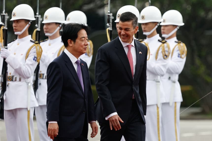 Paraguay condena presión militar y económica de China contra Taiwán