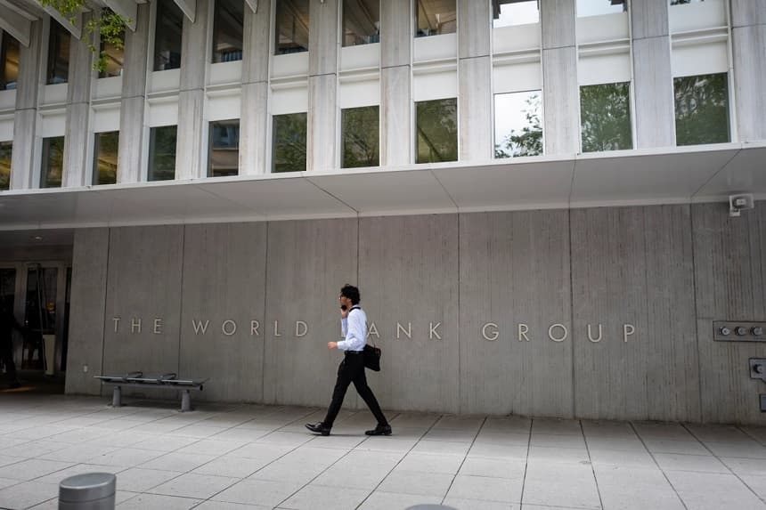 El Grupo del Banco Mundial en Washington, el 3 de octubre de 2024. (Madalina Vasiliu/The Epoch Times)