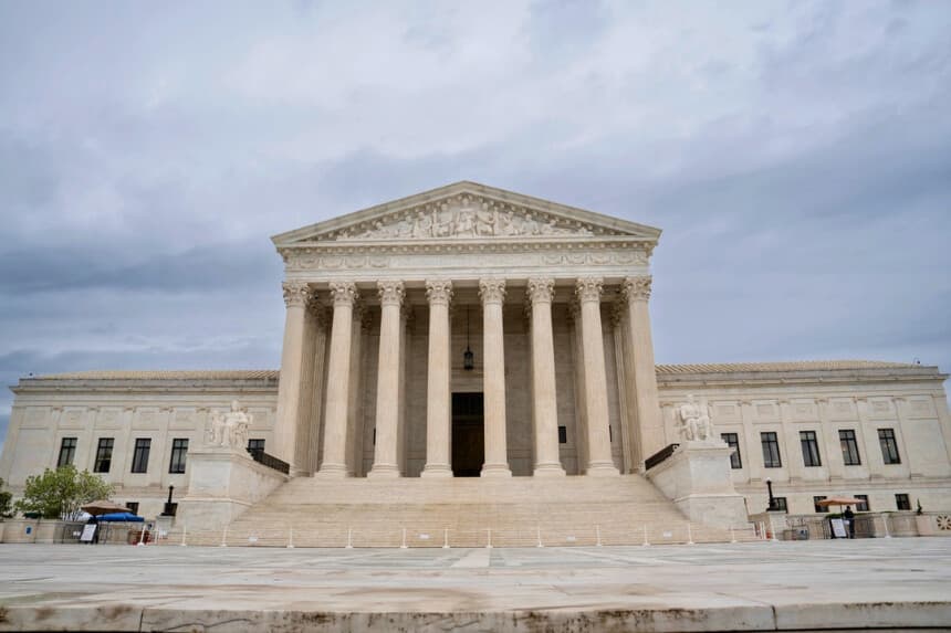 La Corte Suprema en Washington, el 28 de abril de 2026. (Madalina Kilroy/The Epoch Times).
