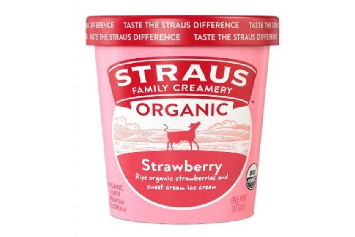 Un producto de helado retirado del mercado de Straus Family Creamery. (Cortesía de la FDA)