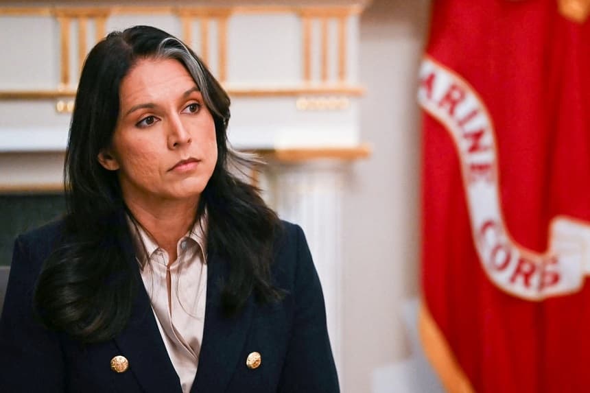 La directora de Inteligencia Nacional, Tulsi Gabbard, en Washington el 2 de diciembre de 2025. (Andrew Caballero-Reynolds/AFP vía Getty Images)