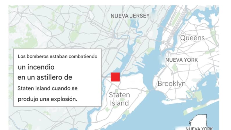 Un muerto y 36 heridos tras una explosión en un astillero de Nueva York