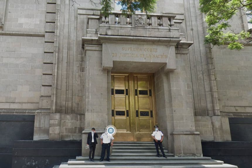 Suprema Corte de Justicia de la Nación, en Ciudad de México, México, julio 2021. (Captura de pantalla vía Google Street View)